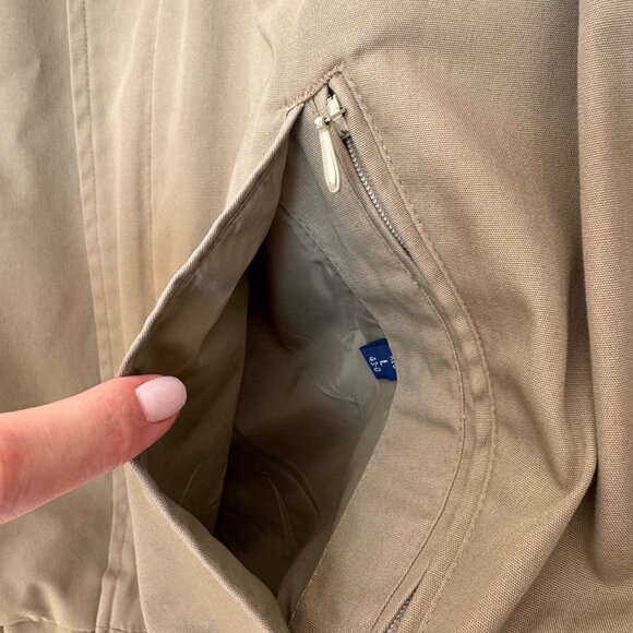 Vintage Oversized Beige Chore Bomber Jacket - Picture 4 of 10